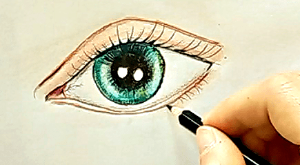 jak narysować oko 6