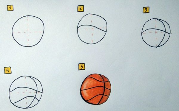 jak narysować piłkę